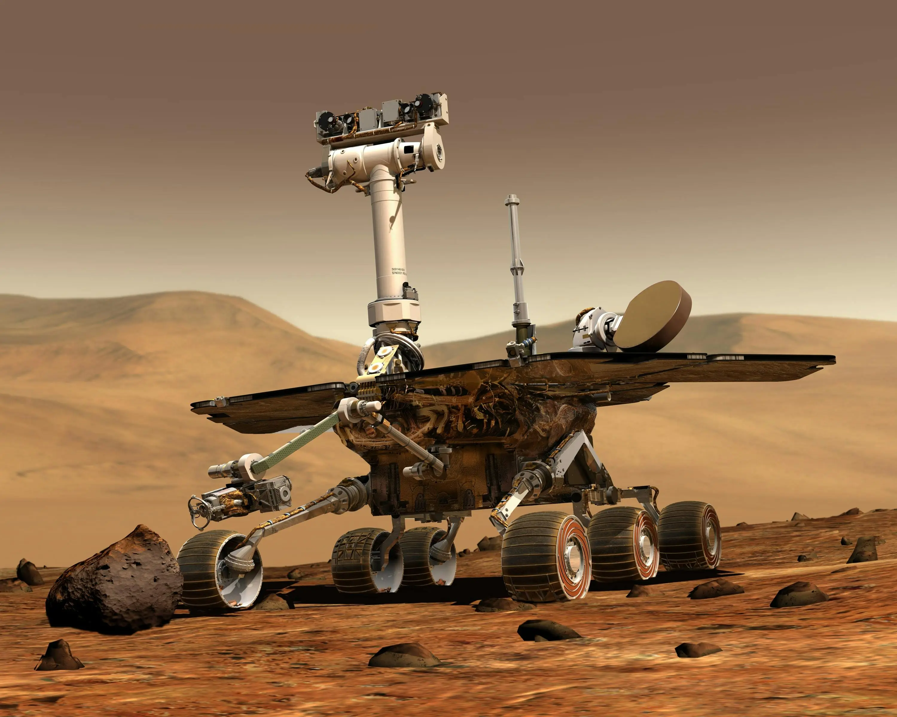 Rover Curiosity analisa amostras de rochas em Marte em busca de sinais de vida. (Créditos: Reprodução)