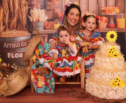 Virginia Fonseca e Zé Felipe celebraram o mesversário de Maria Flor, sua caçula, com uma festinha antecipada na última terça-feira (20). (Foto: Instagram)