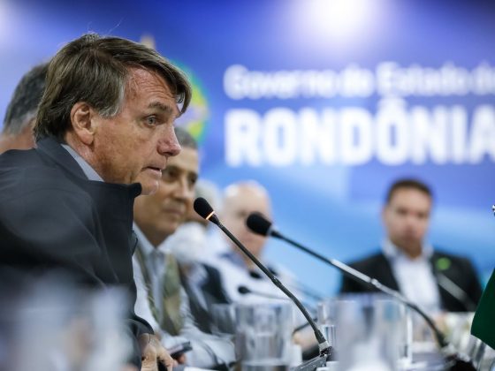 Durante uma reunião com os embaixadores, em julho de 2022 (Foto: Agência Brasil)