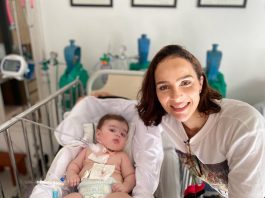Letícia Cazarré busca aprimoramento em curso para cuidar da filha Maria Guilhermina: "Vim aprender na prática" (Foto: Instagram)