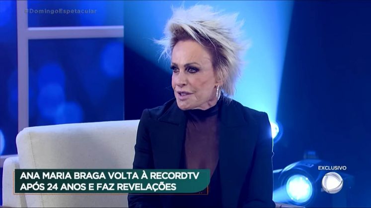 Em entrevista, Ana Maria Braga relembrou quando foi demitida da Editora Abril e contratada pelo canal paulista, onde construiu seu nome na TV. (Foto: YouTube)
