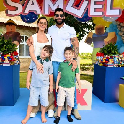 Gusttavo Lima e Andressa Suita são pais de Gabriel e Samuel. (Foto: Instagram)