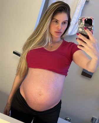 Bárbara Evans abriu o jogo sobre como está lidando com as mudanças ocasionadas no seu físico durante a segunda gravidez, à espera dos gêmeos, Álvaro e Antonio. (Foto: Instagram)