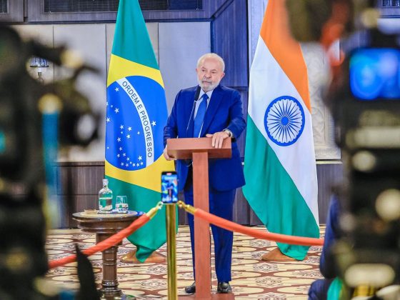 No entanto, nesta segunda-feira (11), durante uma coletiva de imprensa em Nova Délhi, na Índia, Lula reajustou a fala. (Foto: Agência Brasil)