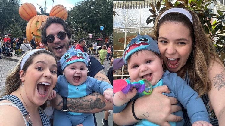 Viih Tube encanta seguidores com fotos da 1° viagem de sua filha, Lua Di Felice, à Disney. (Foto: Instagram)