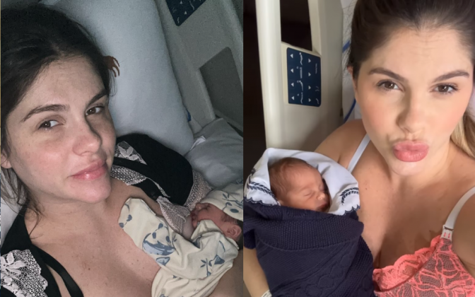 Bárbara Evans dá à luz gêmeos Álvaro e Antônio: “Meus meninos chegaram”. (Foto: Instagram)