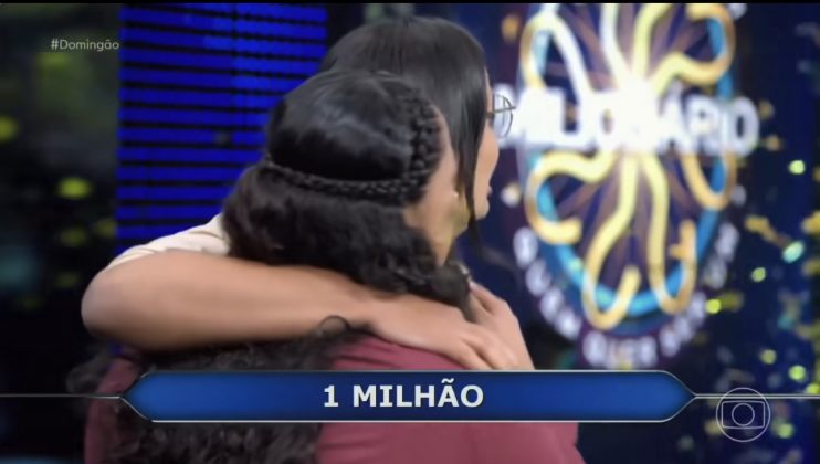 Nesse domingo, pela primeira vez, o programa Quem Quer Ser Um Milionário, do Domingão com Huck, da TV Globo, concedeu o prêmio máximo de R$ 1 milhão. (Foto: Instagram)