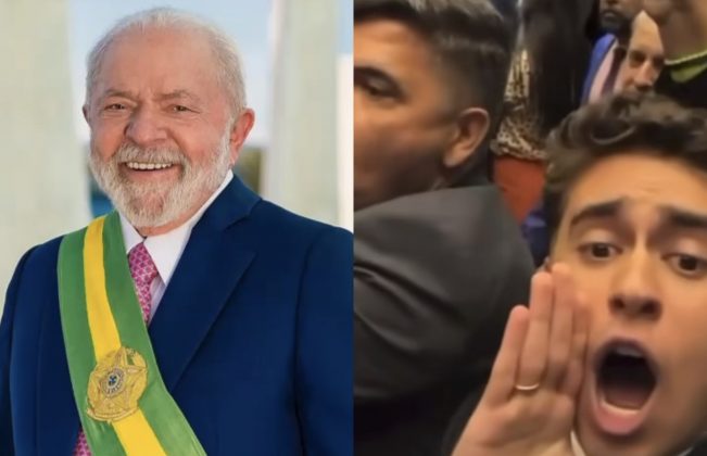 Lula foi hostilizado durante sessão. (Foto: Montagem Instagram)