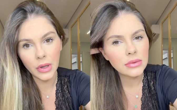 Bárbara Evans passa mal ao pegar filho recém-nascido e faz relato: "Fiquei assustada". (Foto: Instagram)