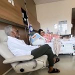 Gilberto Gil visita Preta Gil após cirurgia para retirada de bolsa de ileostomia. (Foto: Instagram)