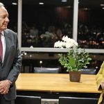 No Palácio da Alvorada na noite desta quarta-feira (10/1) (Foto: TSE)