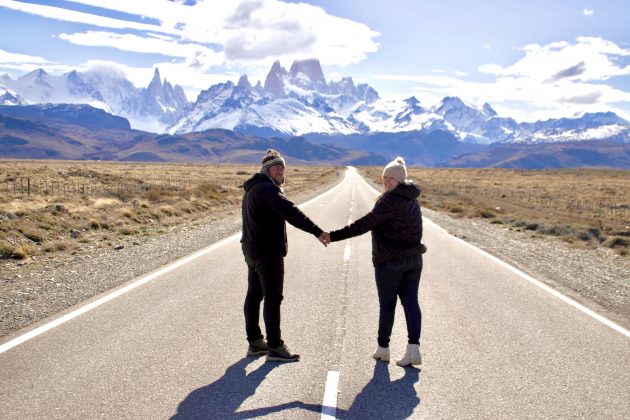 Estrada em que dá acesso ao Fit Roy, em El Chalten. (Foto: Instagram)