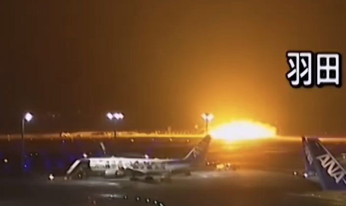 Momento do incêndio. (Foto: reprodução vídeo Instagram)