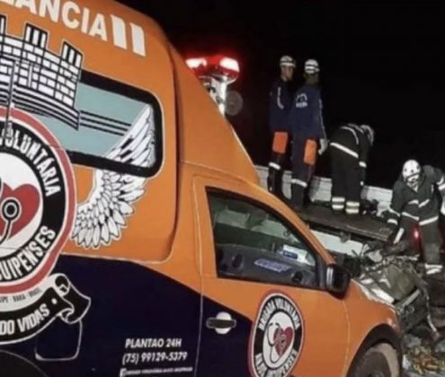 O caminhão levava uma carga de mangas. (Foto: Brigada Anjos Jacuipenses)