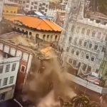 O responsável pelo estabelecimento, aberto na época, foi notificado a suspender as atividades comerciais e evacuar o imóvel imediatamente. (Foto: reprodução vídeo Instagram)