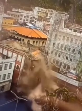 O responsável pelo estabelecimento, aberto na época, foi notificado a suspender as atividades comerciais e evacuar o imóvel imediatamente. (Foto: reprodução vídeo Instagram)