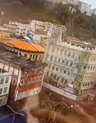 A Codesal ressaltou que até então, não houve necessidade de interditar os imóveis próximos. (Foto: reprodução vídeo Instagram)