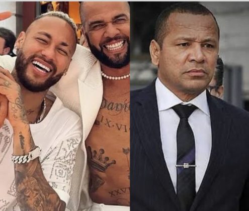 Pai de Neymar teria ajudado Daniel Alves, na Espanha. (Foto: Montagem Instagram)