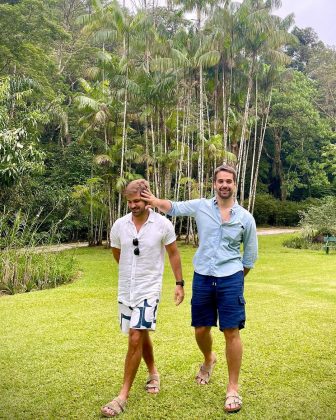 O governador compartilhou sua união com o médico Thalis Bolzan. (Foto Instagram)