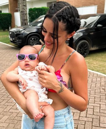 Bruna Biancardi comemora os três meses de vida de Mavie: “Minha duplinha”. (Foto: Instagram)