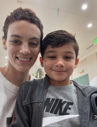 Cat e seu filho, Loren. (Foto: Instagram)