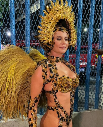 Fantasia de onça representaria a força feminina segundo a atriz. (Foto: Instagram)