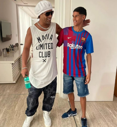 Luva e Ronaldinho em encontro. (Foto: Instagram)