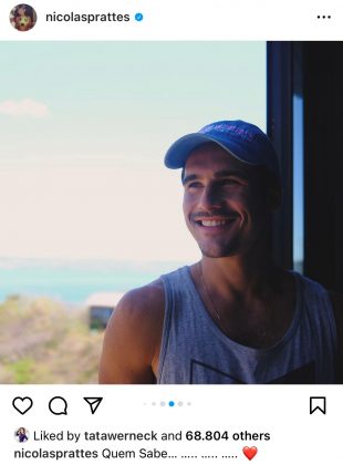 Nicolas, em sua sequência de fotos, compartilhou a legenda "Quem sabe..." (Foto: Instagram)