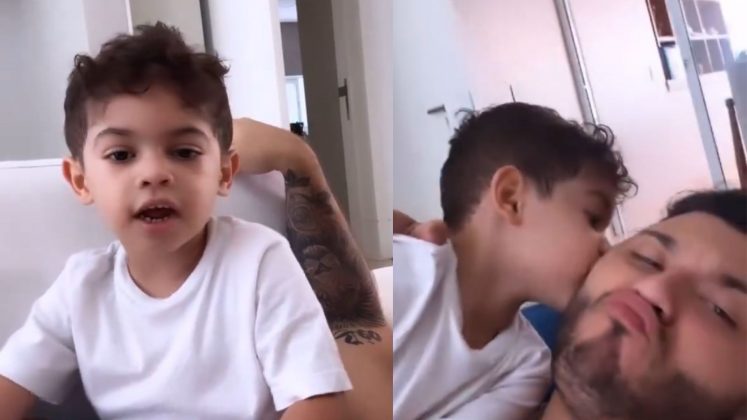 Filho de Marília Mendonça emociona ao cantar música do pai: "Não tenho maturidade para tanta fofura" (Foto: Instagram)