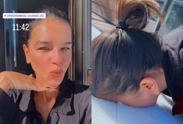 A apresentadora Mariana Rios surpreendeu ao ter revelado uma tática inusitada tida como tratamento facial para as manhãs. (Foto: Instagram)