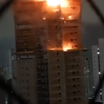 O Empreendimento tinha 28 andares em construção. (Fonte: Twitter)