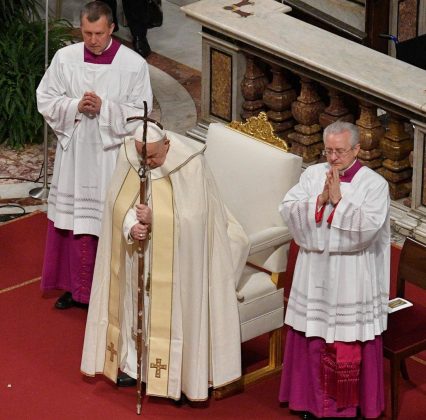 durante as celebrações da Quinta-Feira Santa (28/3). (Foto Divulgação)