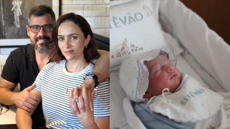 Nasce Estêvão, o sexto filho de Juliano e Letícia Cazarré (Foto: Instagram)