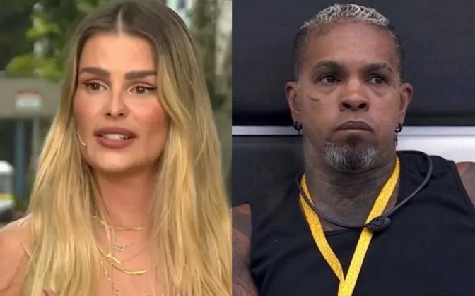 Yasmin Brunet deixa de seguir Rodriguinho na web após descobrir polêmica no 'BBB 24'. (Foto: Globo)