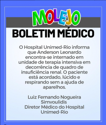 Hospitalizado desde março, seu estado é considerado grave. (Foto: Instagram)