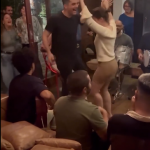 Vídeo mostra ator ensinando Cailee Spaeny a dançar samba. (Foto: Instagram)