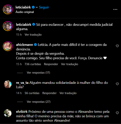 Hickmann destaca coragem de Birkheuer em denunciar agressão. (Foto: Instagram)