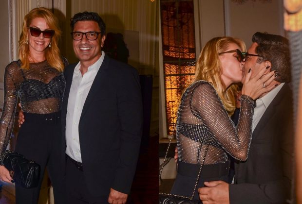 Ana Hickmann é prestigiada por Edu Guedes em evento. (Foto: montagem Instagram)