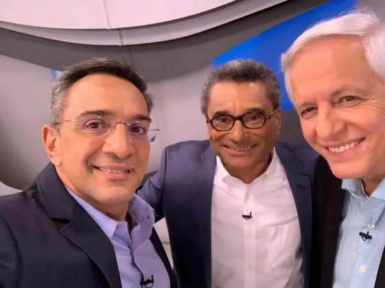 Milton Leite ao lado de Maurício Noriega e PC Vasconcellos. (Foto: Instagram)