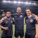 Polidoro ao lado de Zé Roberto e Kaká, ex-jogadores da seleção brasileira. (Foto: Instagram)