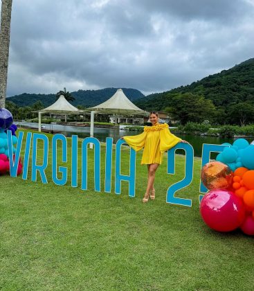 Neste domingo (07), Virginia publicou fotos da festa que fez para comemorar o seu aniversário de 25 anos, na sua nova mansão em Mangaratiba, no litoral do Rio de Janeiro (Foto: Instagram)