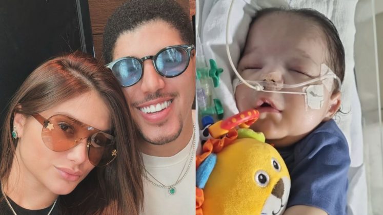 Filho de Ingra Soares e Zé Vaqueiro é extubado após oito meses internado (Foto: Instagram)