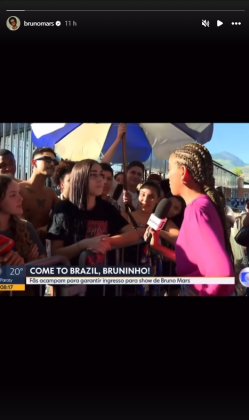 "Bem-vindo ao Brasil, nós te amamos", escreveu a fã. (Foto: Instagram)