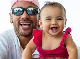 Neymar compartilha momento fofo com filha Mavie, de apenas 7 meses. (Foto: Instagram)