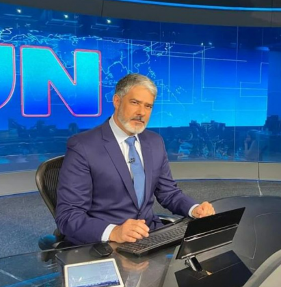 O âncora demonstrou frustração com o imprevisto. (Foto: Instagram)