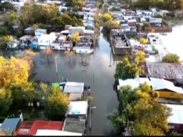 Argentina e Uruguai têm quase 4 mil desalojados por inundações. (Foto: Reprodução video Instagram)