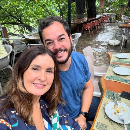 Hoje Fátima Bernardes namora Túlio Gadelha. (Foto: Instagram)