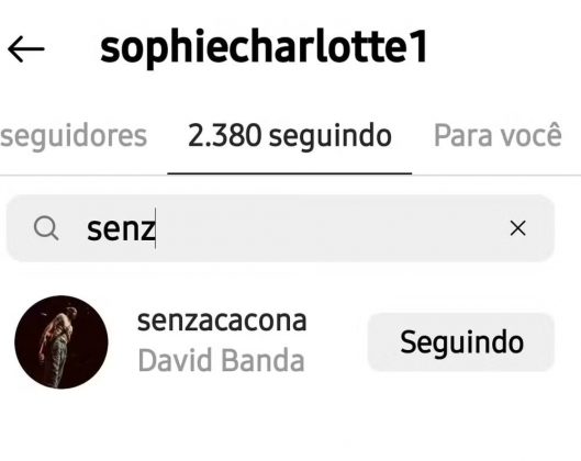 O encontro entre David Banda e Sophie Charlotte aconteceu durante o after-party do show de Madonna no Rio de Janeiro. (Foto: Instagram)