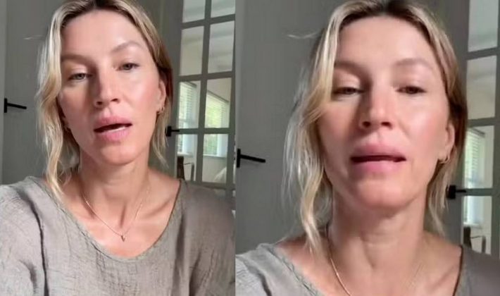 Gisele Bündchen chora com enchentes no RS e faz apelo na web: "De partir o coração". (Foto: Instagram)