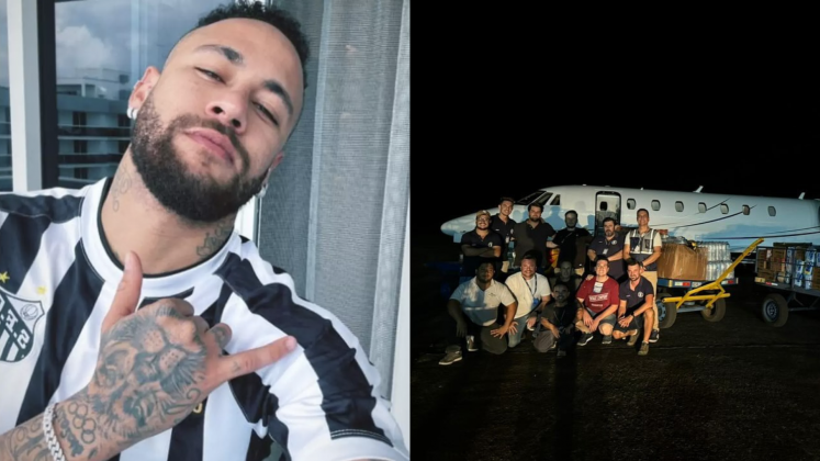 Neymar envia aeronaves, mantimentos e doa dinheiro para vítimas de enchentes no RS (Foto: Instagram)